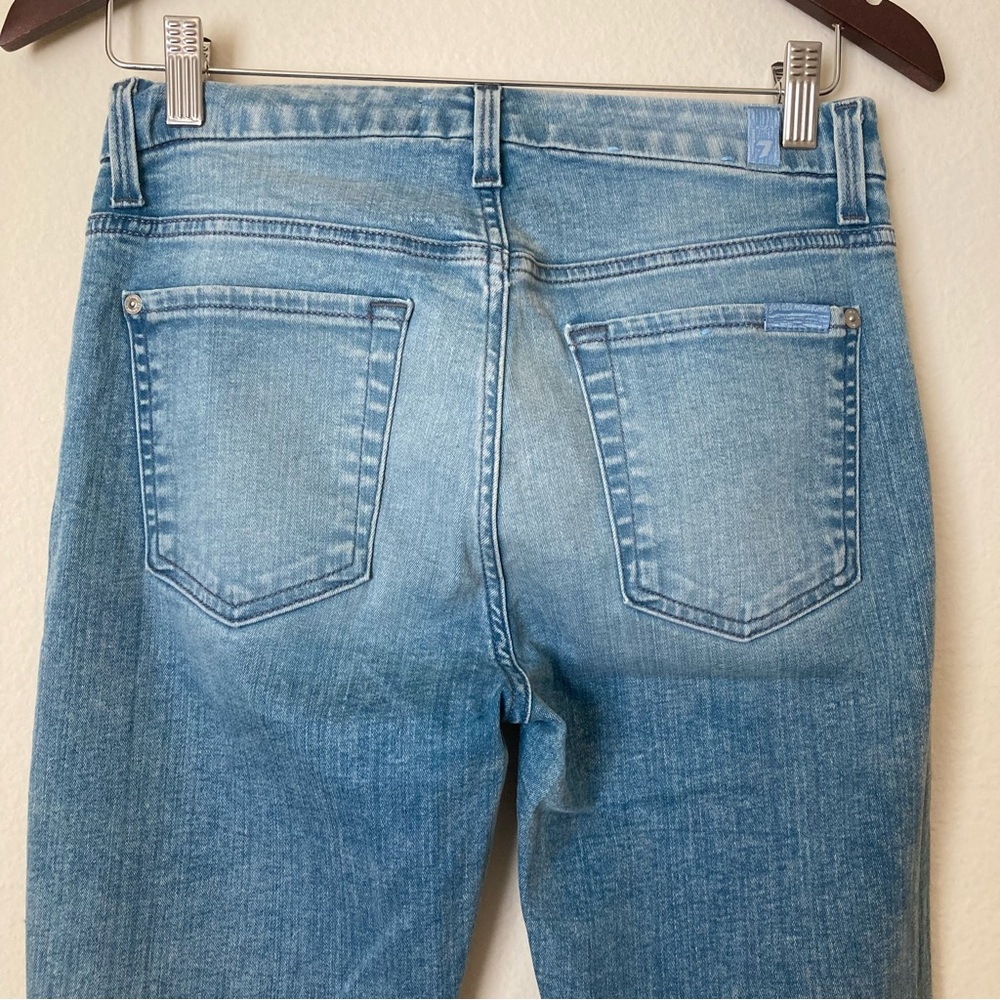 7 For All Mankind the High Waist Light Blue Skinny Jeans | New without Tags - Picture 5 of 10